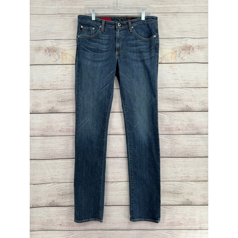 AG Adriano Goldschmied The Premiere Jeans Women 31R Blue Straight Leg Stretch